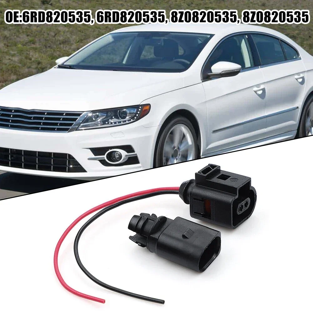 Plug Temperature Sensor Black Temperature Sensor 6RD820535 8Z0820535 ABS Plastic+Metal Ambient W/ Plug Pigtail