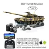HENG LONG RC Tank 1/16 7.0 Customize FPV Russia T90 3938 360° Turret Metal Track Spare Parts Toucan Model TH17857-SMT8 1