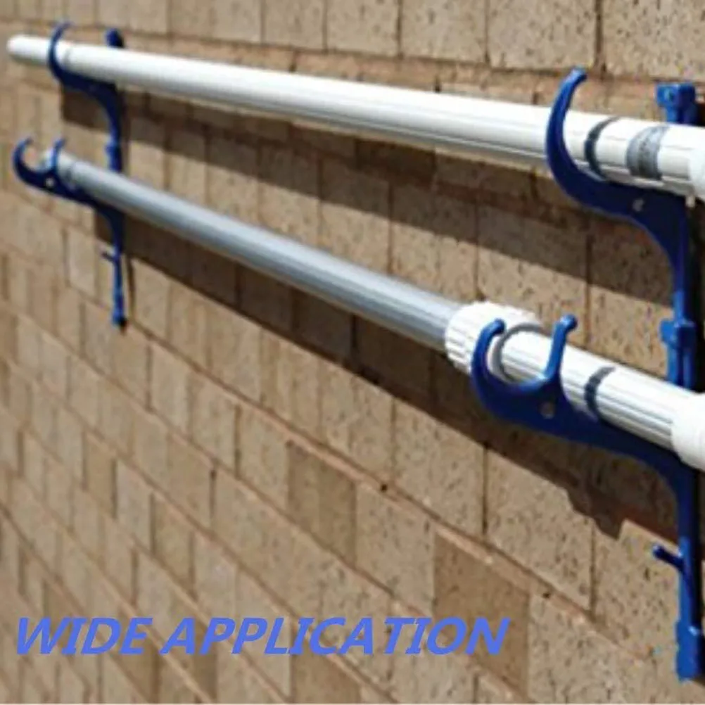 Swimming Pool Pole Hangers Plastic Support Hooks for Swimming Pool Sticks Skimmer Brush Nets Holder