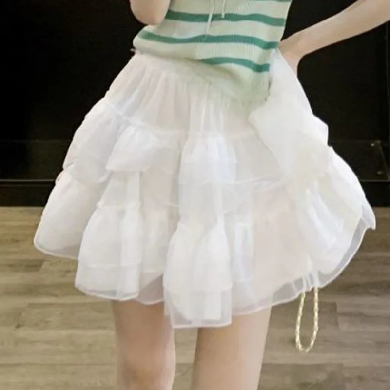 Short Sleeved Women's Summer Korean Version New Age Reducing and Slimming Striped T-shirt Top+half Skirt Two-piece Set for Women