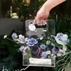 Handbags Vase Handheld Vase Acrylic Flower Basket High-End Transparent Floral Arrangement Clear Modern Decorative Vase For 2