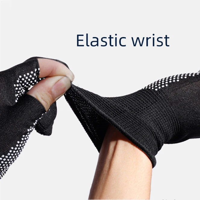 Nylon Anti-slip Fishing Gloves Two Fingers Dispensing Cut Fishing Outdoor Sports Breathable Gloves Half Finger