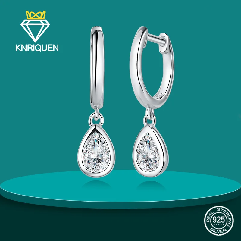 

925 Sterling Silver Moissanite Earrings for Women, 0.5ct Moissanite Round cut Bright D color VVS1 Clear stud Earrings for Girls