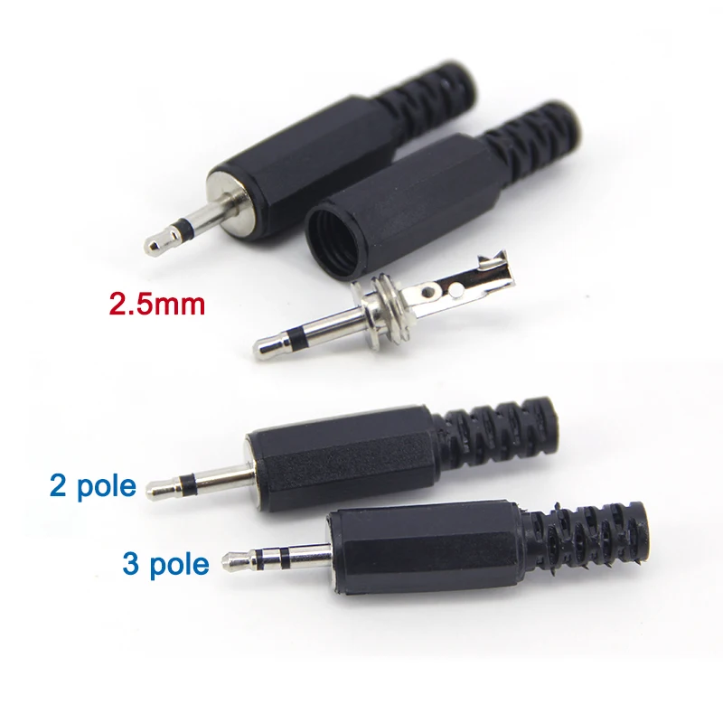 6 Pezzi Connettore Audio 2,5 Mm TRRS - Per Riparazione Cuffie E Auricolari - Foto 3