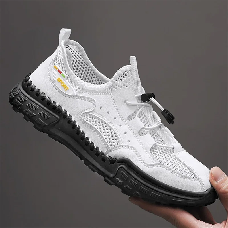 Lightweight Mens Leathe Sandals Sneakes Beathable Summe Casual Comfotable Beach Shoes Outdoo Daily Walking_vogvips.com