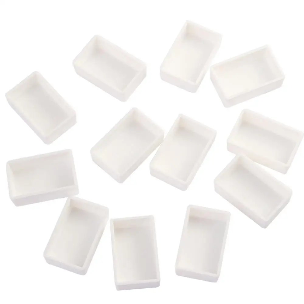 6/12/24/36/48pcs Empty Full/Half Pan White Half Pans Paint Plastic Watercolor Paint Grid Half Pans Artists Palette Art Supplies
