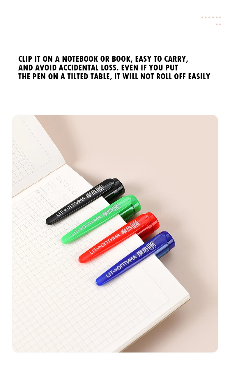 Erasable Gel Pens 8Pcs/Set 0.5mm Bullet Tip Blue Black Red Ink Refill Rods 8 Color Writing Drawing Painting Washable Handle