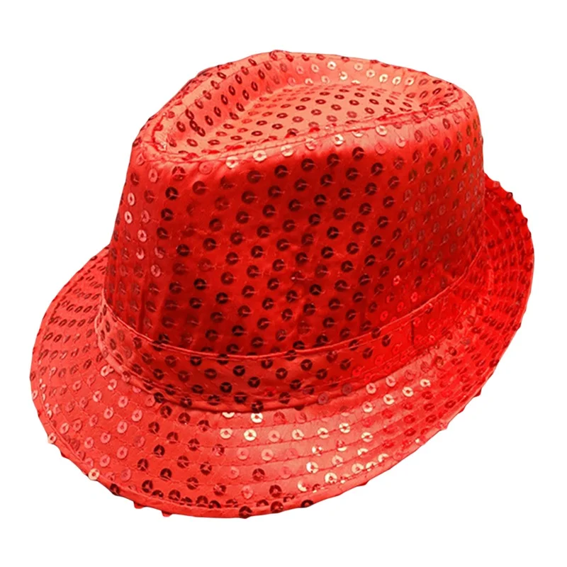 Cowboy Hats Men's Women's Jazz Sequins Decorated Stage Dance Performance Party Holiday
