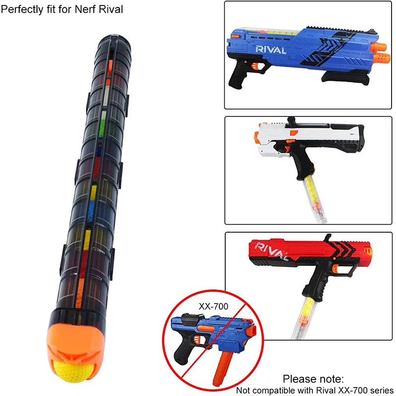 FRENSIT 12-Rund Magazine, 2er-Pack 12-Runde Magazine Bullet Clips für Nerf Rival Black – Detail 6