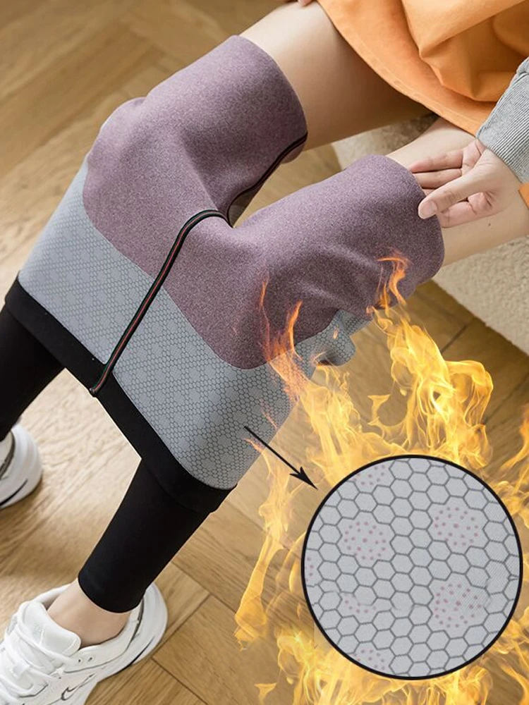 CHRLEISURE Zimske sportske ženske tople crne debele uske Veet hlače elastične push-up modne uske tajice ženske nove_voghion.com