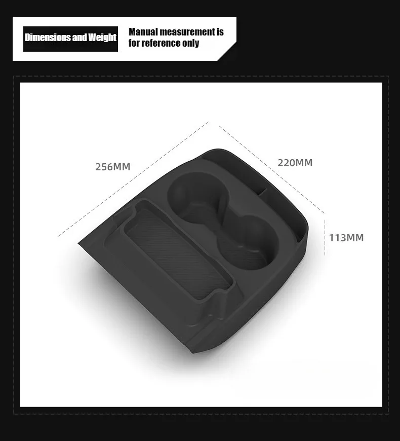 Für Tesla Model Y Standard Mittelkonsole Silikon-Getränkehalter Telefon-Kartenhalter Armlehne Erweiterter Stauraum Auto-Innenausstattung – Detail 9