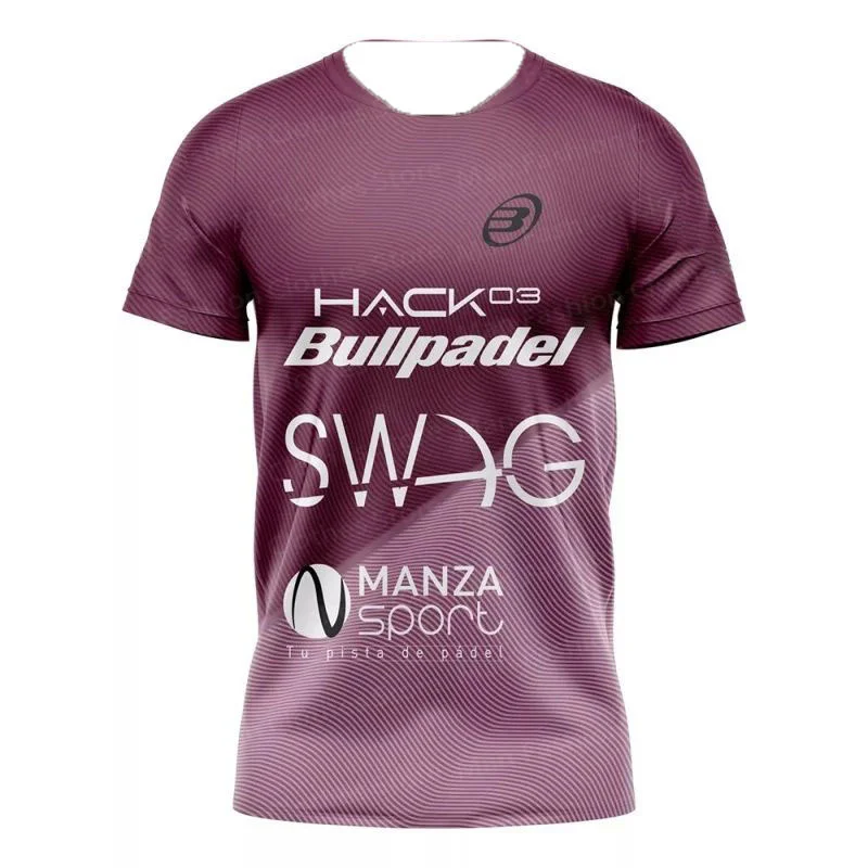 New Latest Summer 3D T-Shirt Padel Bullpadel Men's Tennis Suit Summer Sports Table Tennis Badminton Sportswear Breathable Tees 2