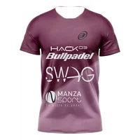 New Latest Summer 3D T-Shirt Padel Bullpadel Men's Tennis Suit Summer Sports Table Tennis Badminton Sportswear Breathable Tees 2
