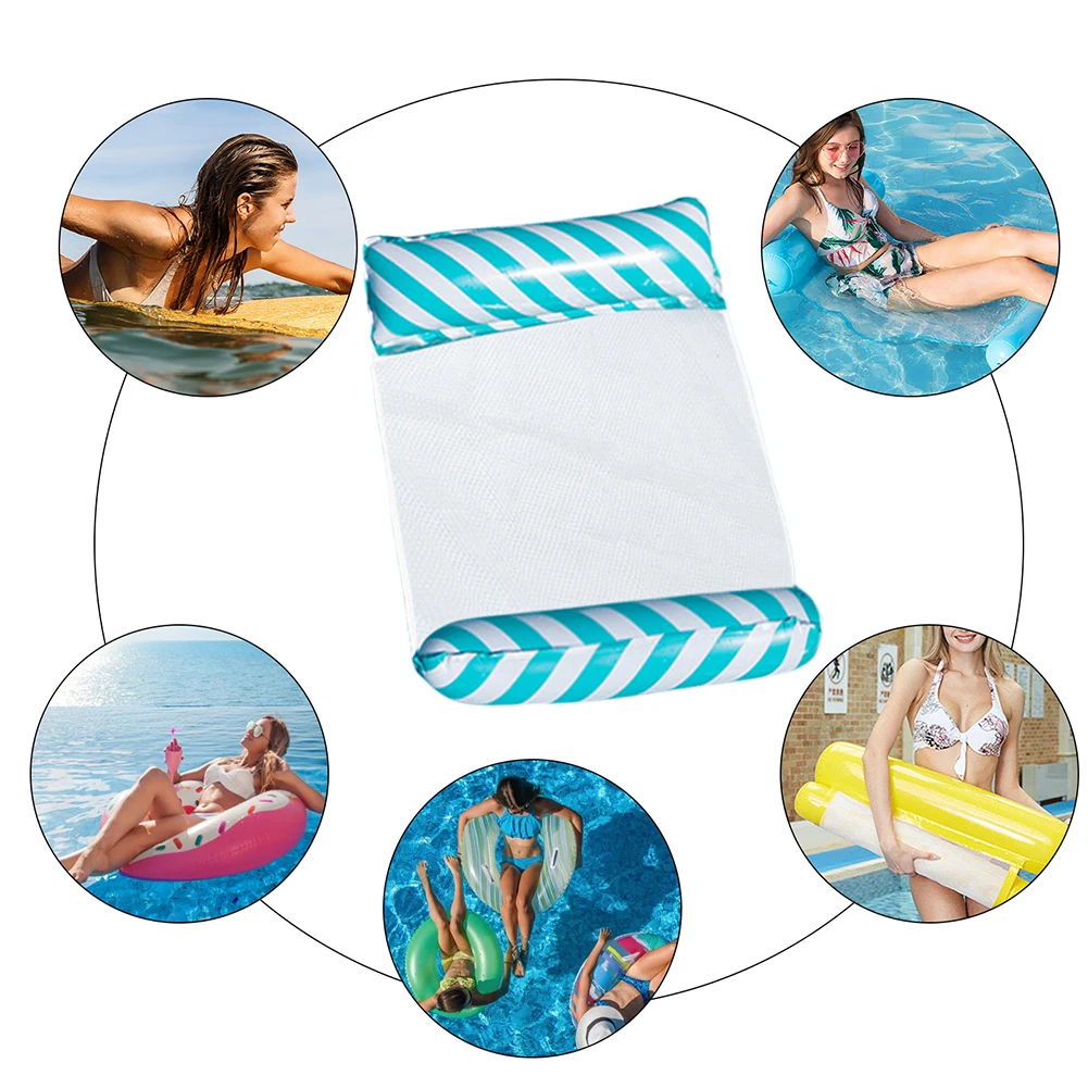 New Inflatable Pool Floats Water Hammock Pool Rafts Lounge Chairs Floating Pool Floaties Toys,Floats for Pool Beach Vacation Fun 6