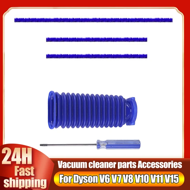 Replacement Accessories Parts Soft Plush Strips tube hose for Dyson V6 V7  V8 V10 V11 V15 Vacuum Cleaner Soft Roller brush Head - AliExpress