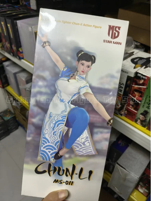 Figurine 1/6 Star Man Chun-Li (Street Fighter) – Modèle MS-011, Neuf En Stock, Bleu