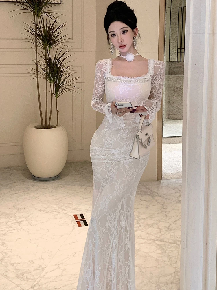 فستان سهرة فاخر أنيق للسيدات على الموضة الكورية لل...