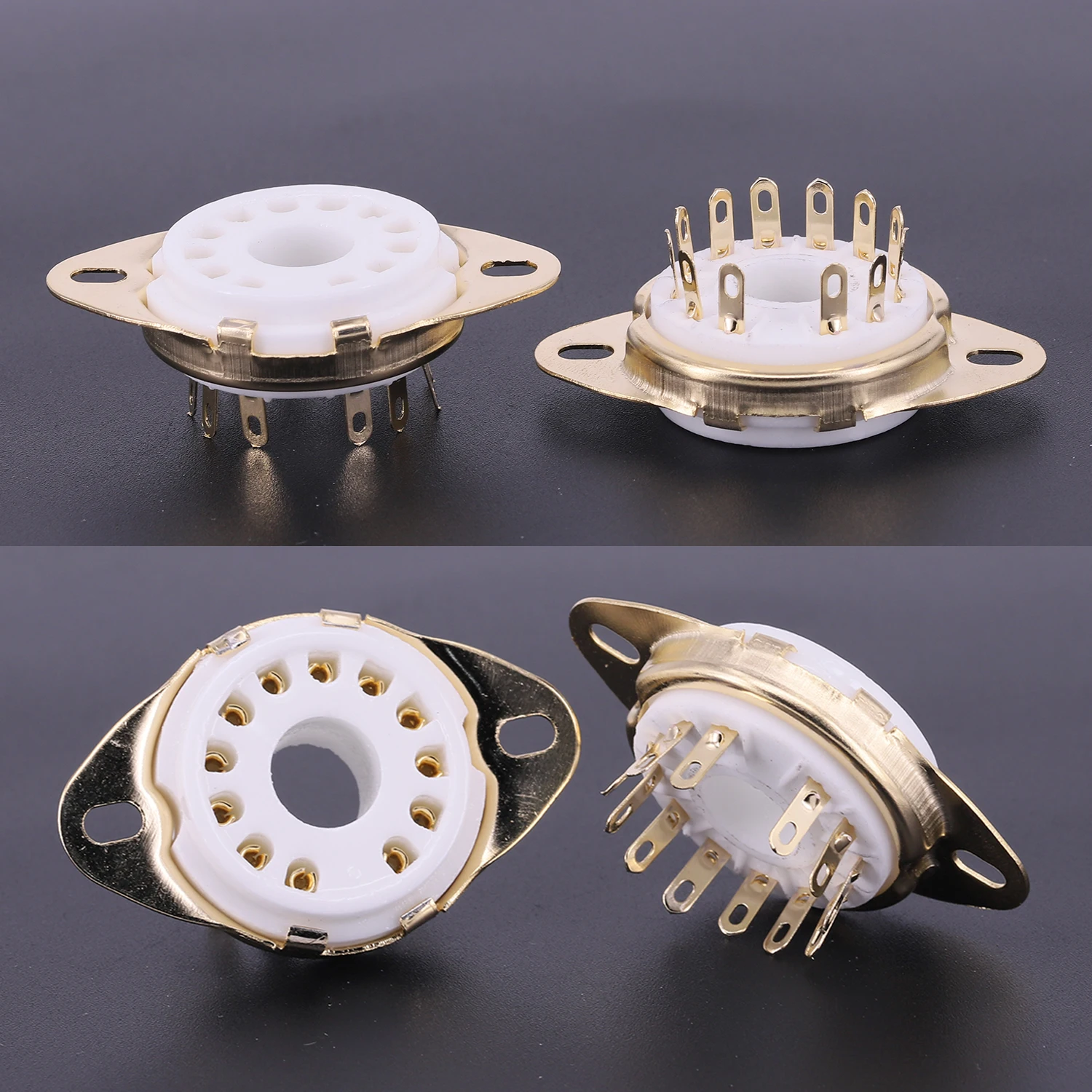 Soquete de Tubo Cerâmico B12c Gzc121-f Base de Válvula para 50ca10 6ca10 6hf5 6c10 6jb5 Vintage Áudio Hifi Mount 12 Pinos - Image 4