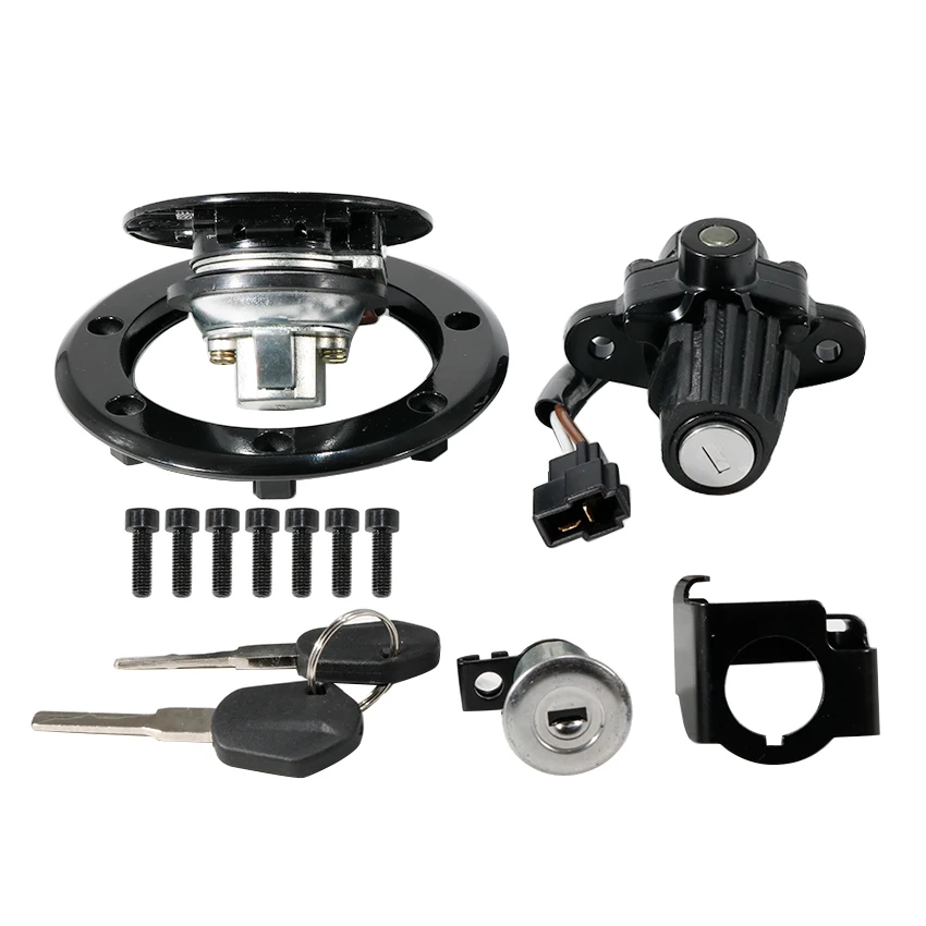 KTM 125 200 250 390 듀크 ABS용 오토바이 연료 탱크 캡 커버 잠금 세트 OEM:90211066144 94311066044