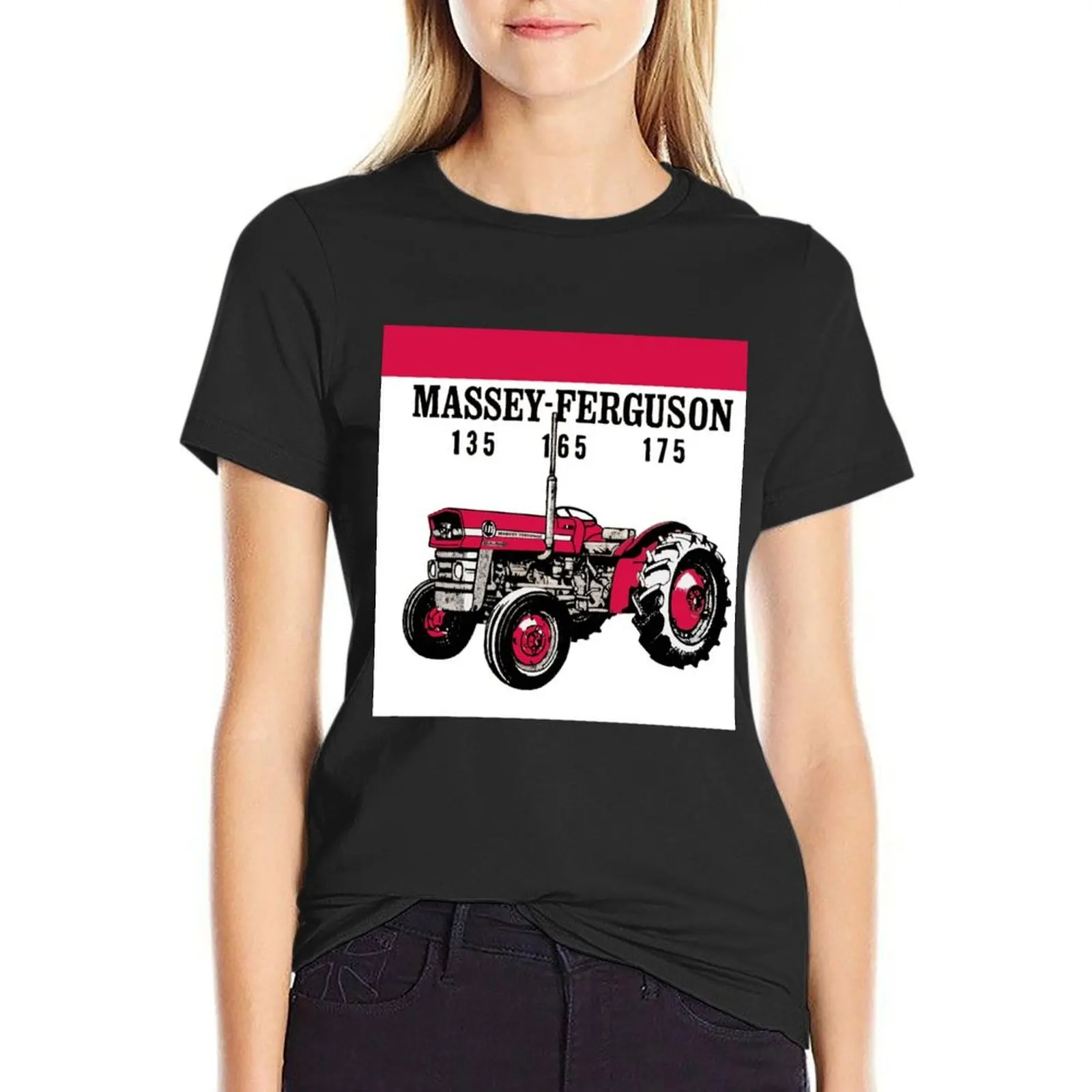 Massey-Ferguson Tractor 135 165 175 T-Shirt Tees Funny T-Shirt Dress For Women Sexy