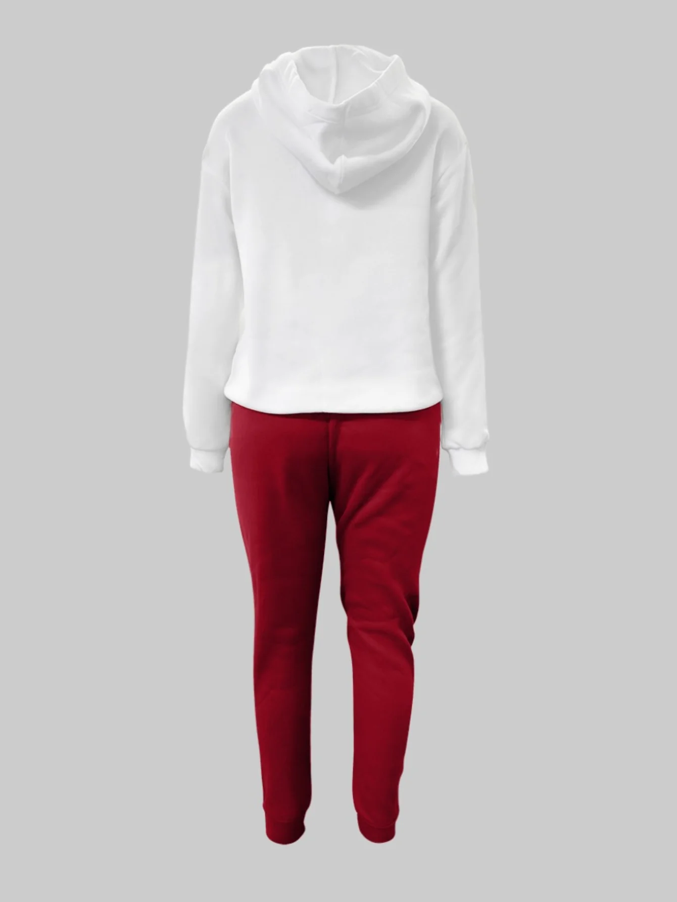 Autumn Winter 2pcs Set Letter Print Pocket Tracksuit Set Women Sportwear Fleece Hoodies Pullover Sweatshirts Pants Outfits