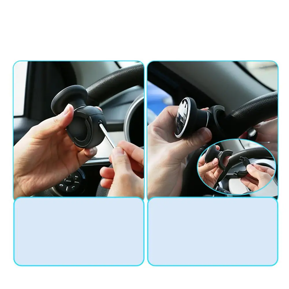 Pomello Girevole Universale per Volante Auto, Impugnatura Rotante con Cuscinetto, Accessorio Auto per Risparmio di Fatica - Image 5
