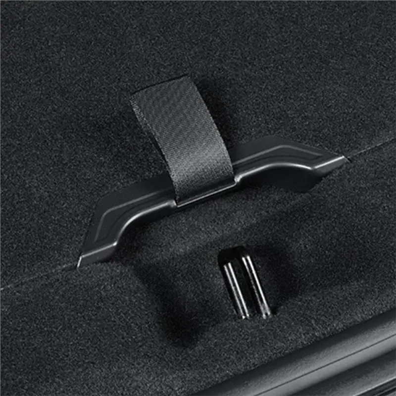 테슬라 모델 Y 주니퍼 2025 오픈 테일 박스 커버 핸들 액세서리 풀 스트랩 리어 트렁크 로프 드로우 스트링 핸들-A54R