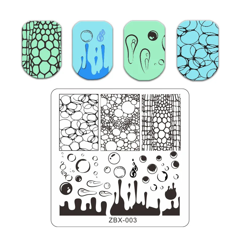 Dragon Eye Ink Stamping Plates  Cute Cat Claw Dog Stainless Steel Image Stencil Flower Leaf Nail Art Stamp Templates Line Face 4