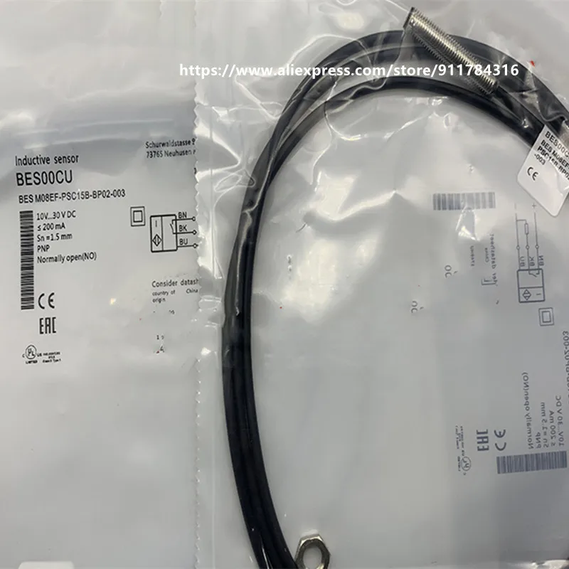 

Новый высококачественный бесконтактный датчик Balluff BES02WZ BES M12MG1-PSC60B-S04G, 2 шт.