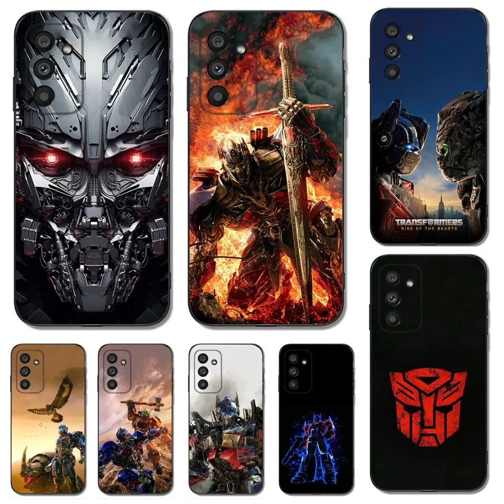 T-트랜스포머 옵티머스 프라임 폰 케이스, 삼성 갤럭시 A13,A21s,A22,A31,A32,A52,A53,A71,A80,A91 용 소프트 블랙 폰 커버
