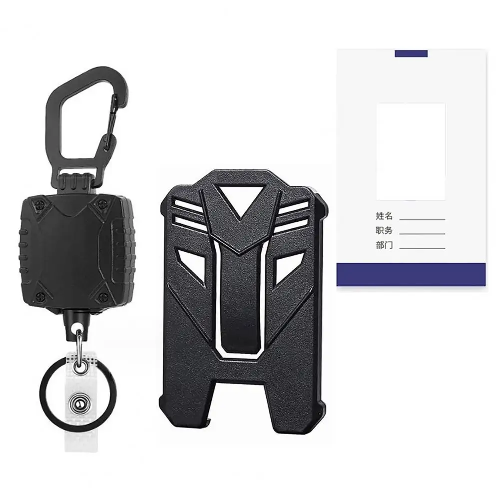 

Выдвижной шнурок для бейджа, держатель катушки, сверхмощный выдвижной брелок с карабином для Id-карт, значков