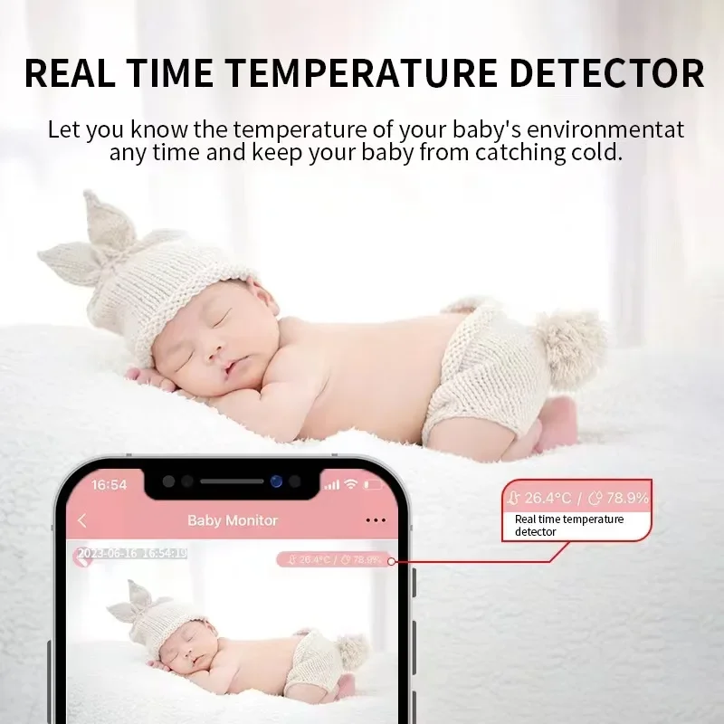 Mini IP camera With stents can rotate 360 degrees Lovely antlers camera crib security baby room cartilage standard