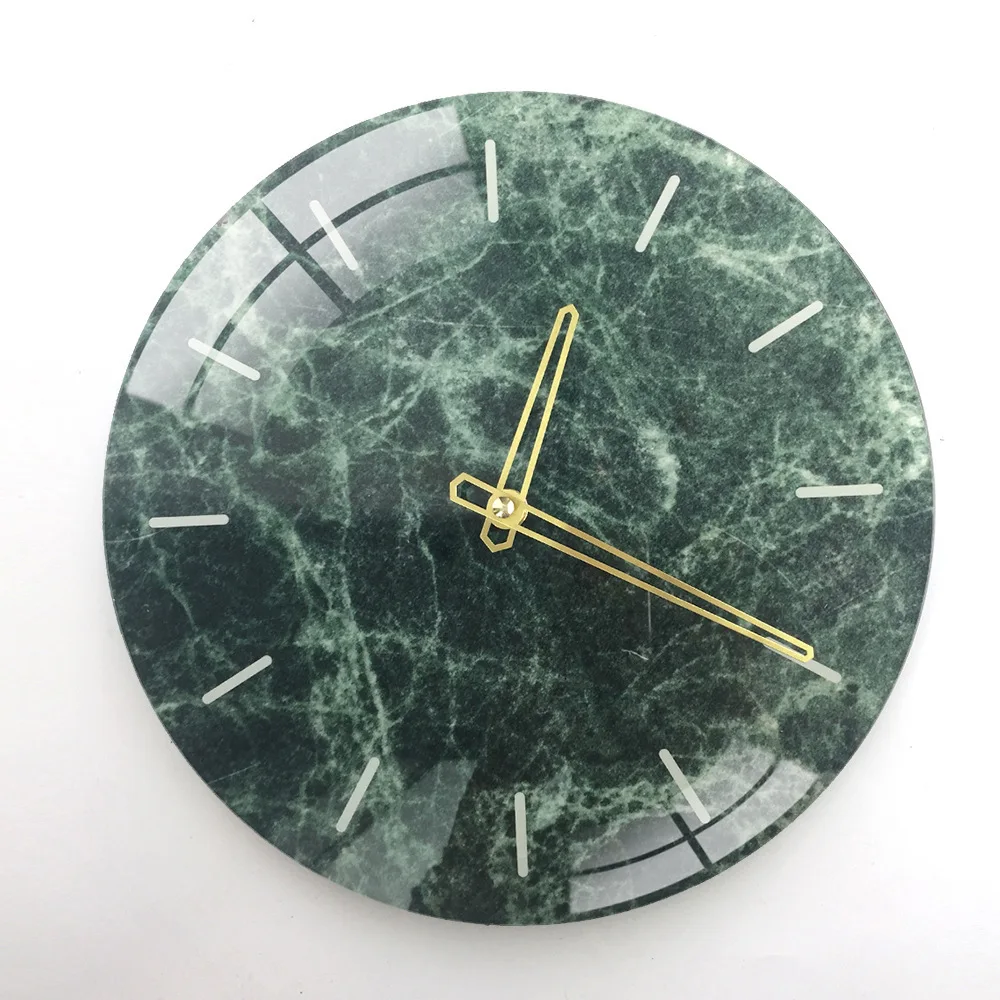 

Wall Clock Home Decoration Clock Fashion Watch Clock Modern Nordic Minimalist Clock Living Room Office Study Green Marble