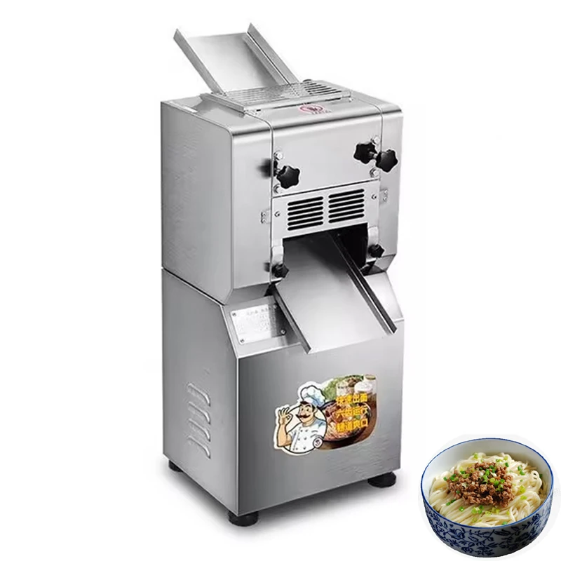 Noodle Press Machine Electric Dough Roller Stainless Steel Desktop Pasta Commercial Kneading Dumpling Pasta Maker 220V