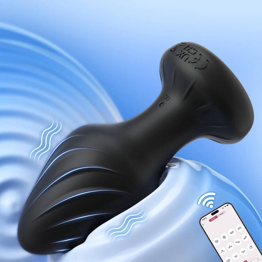 APP Vibrierendes Analspielzeug Butt Plug für Männer Frauen Analvibrator Homosexuell Drahtloser Analplug Buttplug Sexspielzeug für Paare Erwachsene Produkte