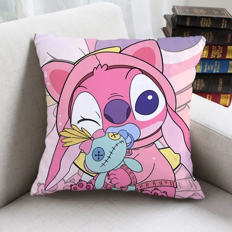 Lilo and Stitch Stitch pillow cover Stitch Lucky Dragon pillow cover sofa cushion cover home room decoration children gift 3