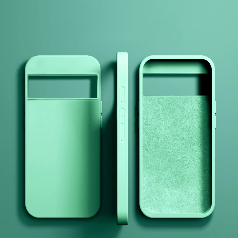 thumbnail image 1 of Luxury Original Liquid Silicone Case For Google Pixel 8 7 6 Pro 6A 7A Shockproof Cover Phone Cases Protection Cover Accessories, 1 of 5