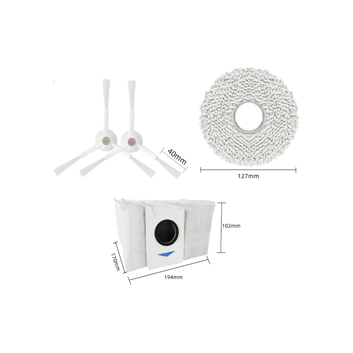 

Accessories for Ecovacs Deebot T20/T20MAX/T20PRO/X1 OMNI/T10 Omni/Turbo Robot Vacuum Cleaner Replacement Parts