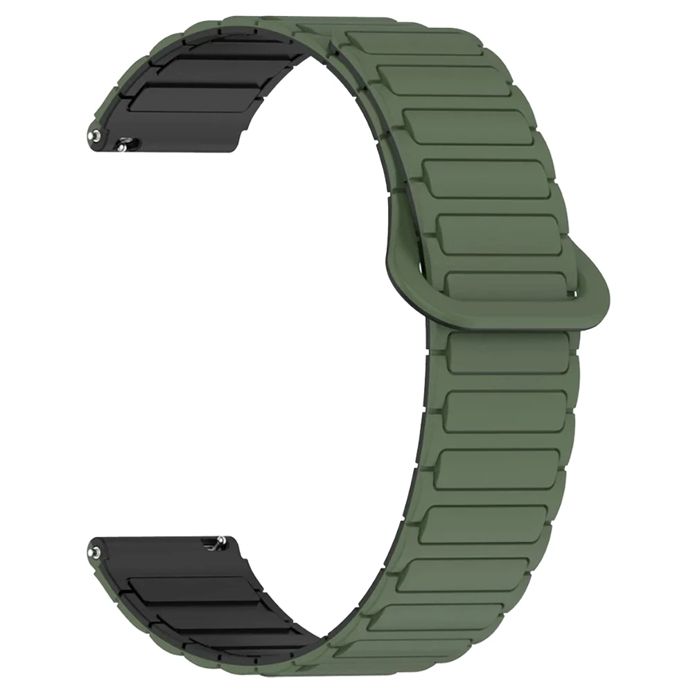 Enhanced Magnetic Silicone Loop Watch Strap - 22mm Band with Suunto Compatibility Removed