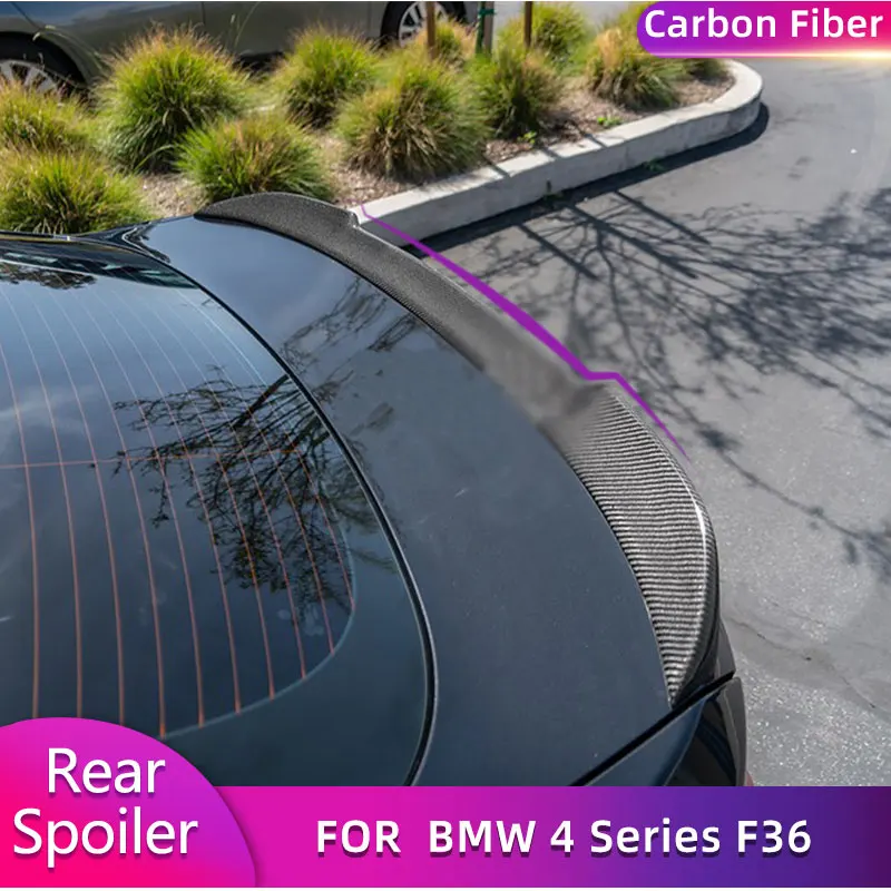 

Carbon Fiber Car Rear Trunk Spoiler Wings for BMW 4 Series F36 420i 428i 440i Gran Coupe 2014-2019 Auto Rear Boot Lid Wing Lip