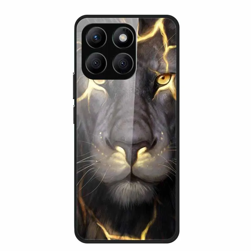 Enhanced Tempered Glass Protective Phone Case with Soft Bumper Design