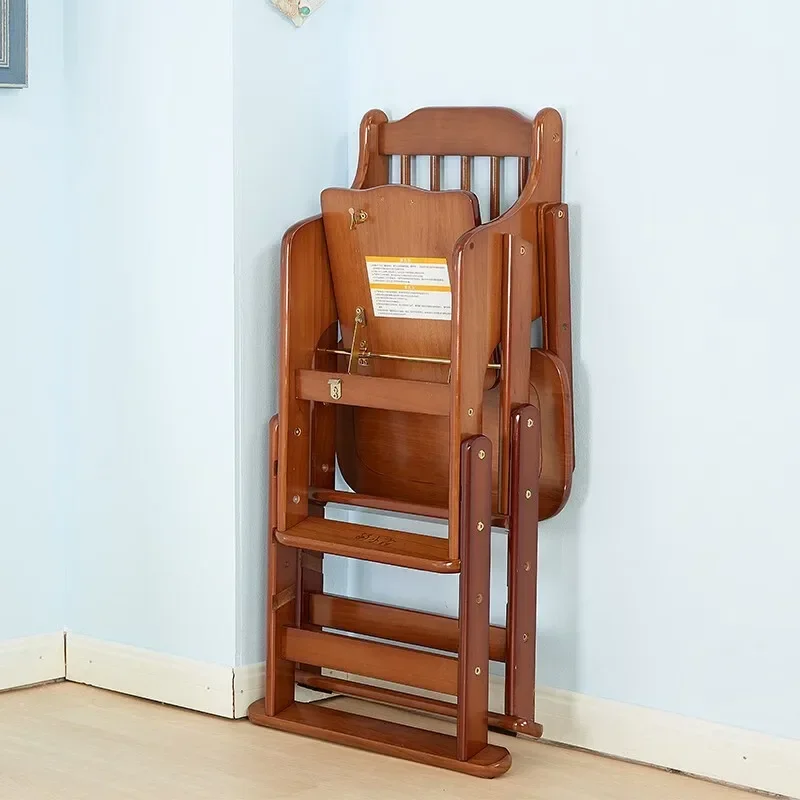 Baby Dining Chair Children's Dining Chair Solid Wood Household Multi Functional Portable Foldable Lift