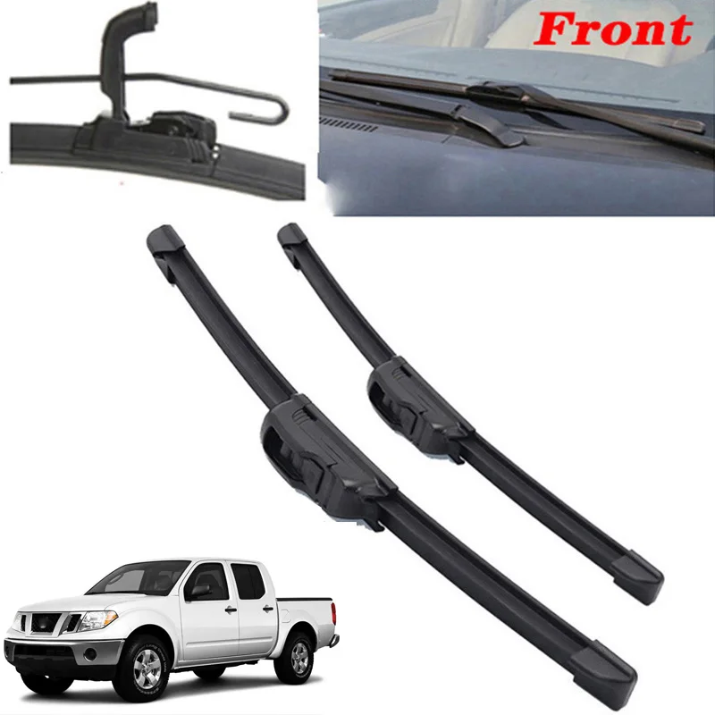 Front Windshield Wiper Blade For Nissan Frontier Navara Brute D40 2004
