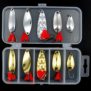 10PCS Metal Jig Spoon Lures 1