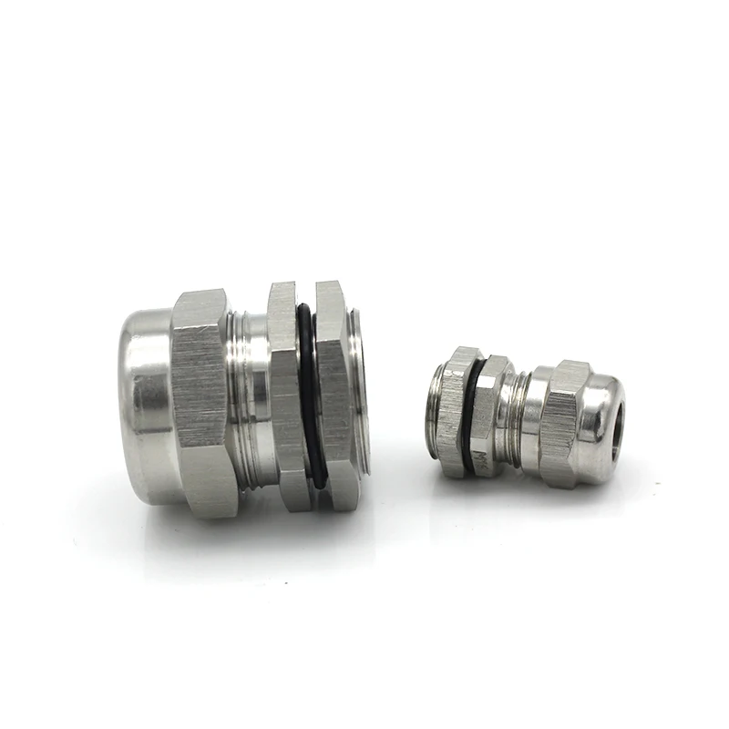 PG Type 304 Stainless Steel Cable Gland IP68 Metal Waterproof Fixing Joint PG7 PG16 PG25 M32 M25 Nickel Coated Connector M12 M16