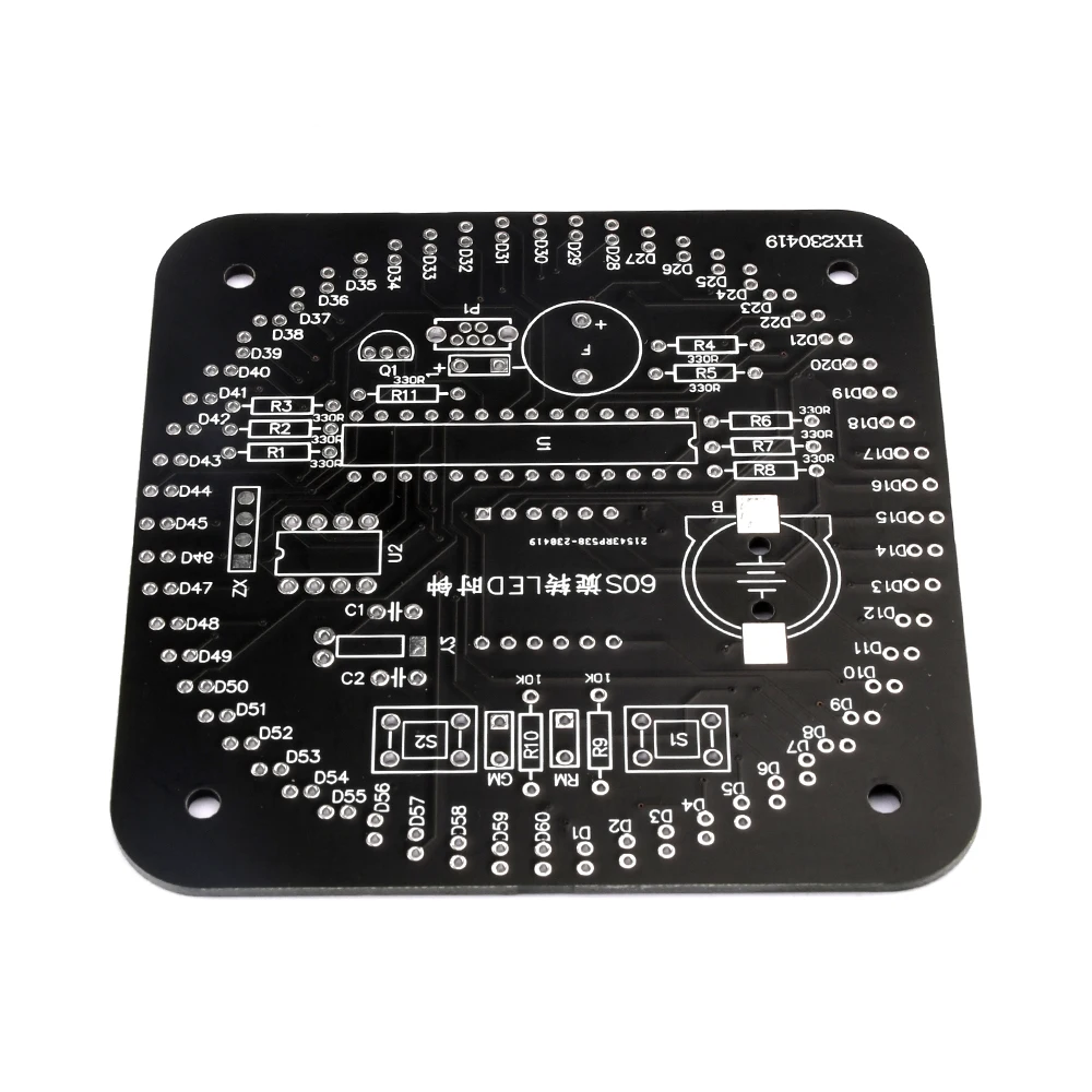 DIY Electronic Digital Clock Kit with LED Temperature & Time Display
