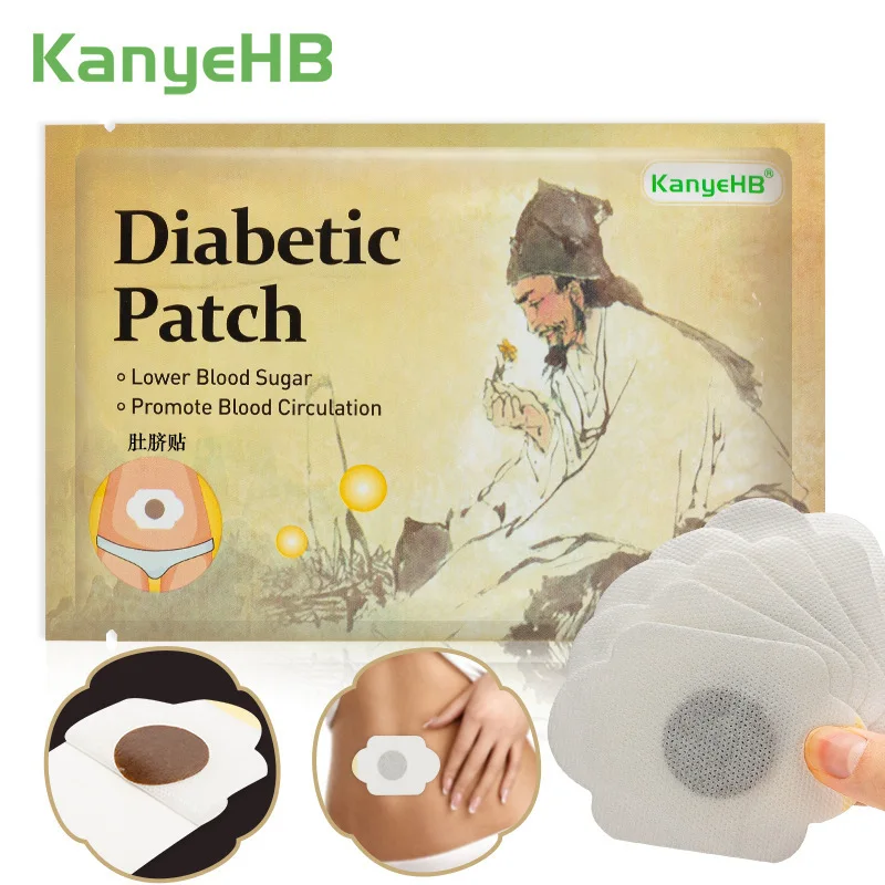 

60pcs Diabetes Patch Stabilizes Blood Sugar Level Sticker Chinese Natural Herbal Lower Blood Glucose Diabetics Herbal Plaster