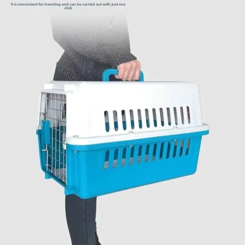 Pet Travel Luggage Breathable Go Out Plastic Cat Cage Large Space Consignment Supplies Product Portable Cat Carriers Accessories