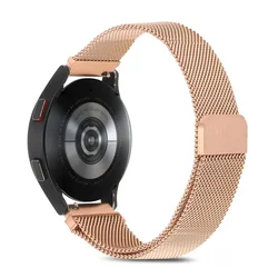 Milanese Magnetic Stainless Steel Loop Wristband Replacement Bracelet - 20mm - MoonSwatch (Rose Gold)