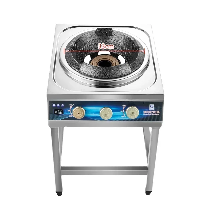 Commercial single-stove gas stove with auto-flameout protection. Fierce fire. For restaurant. Liquefied gas. 4